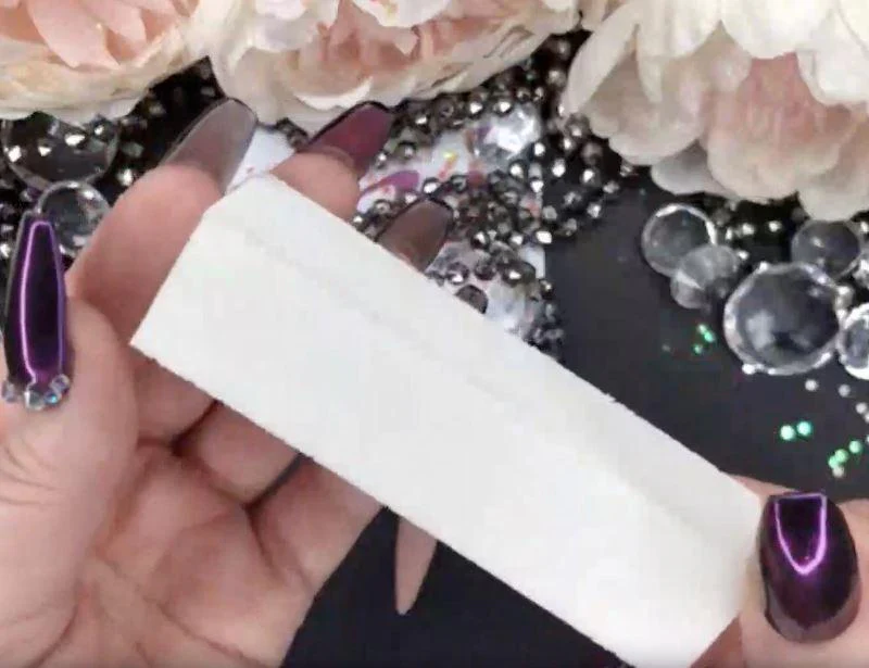 White Nail Buffer Block - Snow Buffer - Image 3